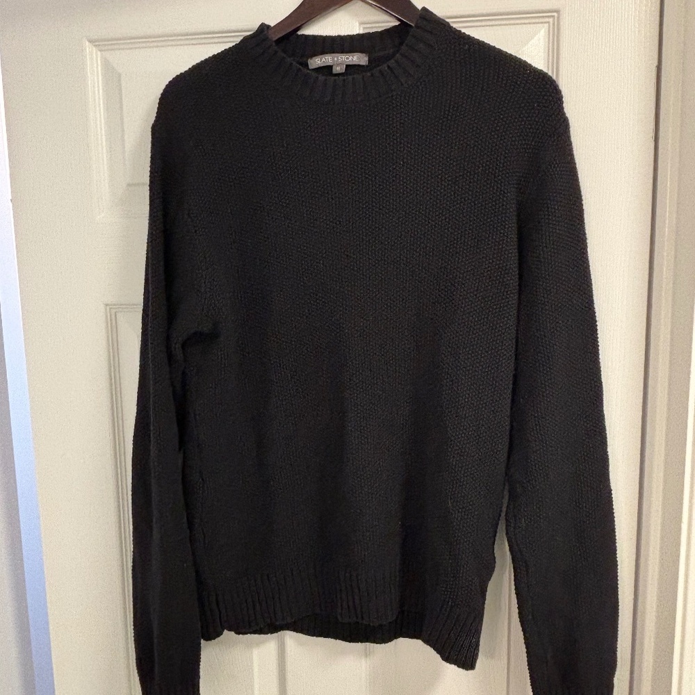 Slate and Stone Black Knit Sweater - Size Medium